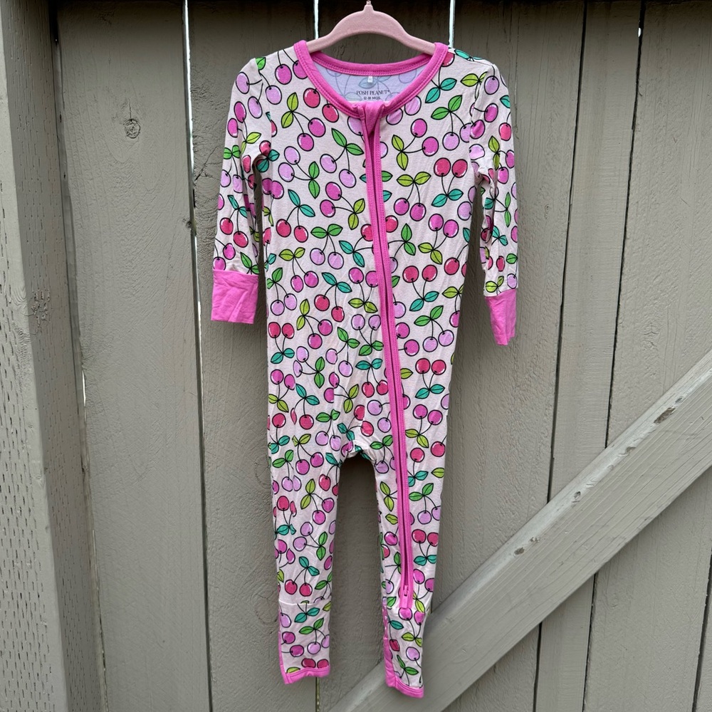 Posh Peanut Summer Cherry Convertible Footie